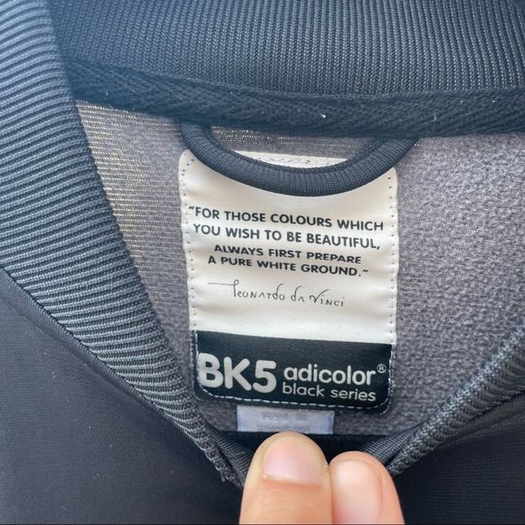 ADIDAS ORIGINALS BK5 Adi-Color Black Series DaVinci zip up track jacket. Size S - Picture 3 of 11